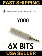 Y000 Tri Wing Point Y0.6 Screwdriver bit for iPhone 7 8, XS Max Apple Watch 6PCS