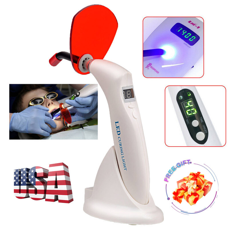 Woodpecker Style Dental Dentist Wireless LED Curing Light Cure Lamp Resin Cure