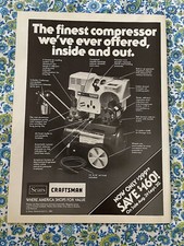 Vintage 1980 Sears Air Compressor Print Ad