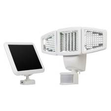 Litecraft Floodlight LED 3 Way With Solar Panel & PIR Sensor - White Clearance  