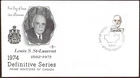 🍁Canada  #592   "LOUIS ST. LAURENT"     Brand New  1974  Rosecraft Cover