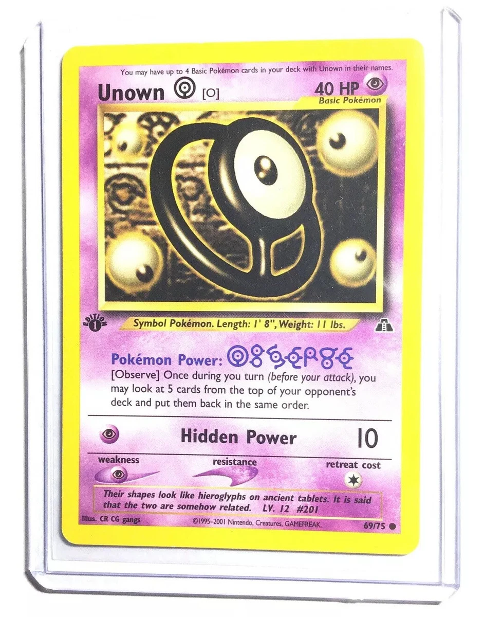 Unown [O] (69/75) [Neo Discovery 1st Edition]