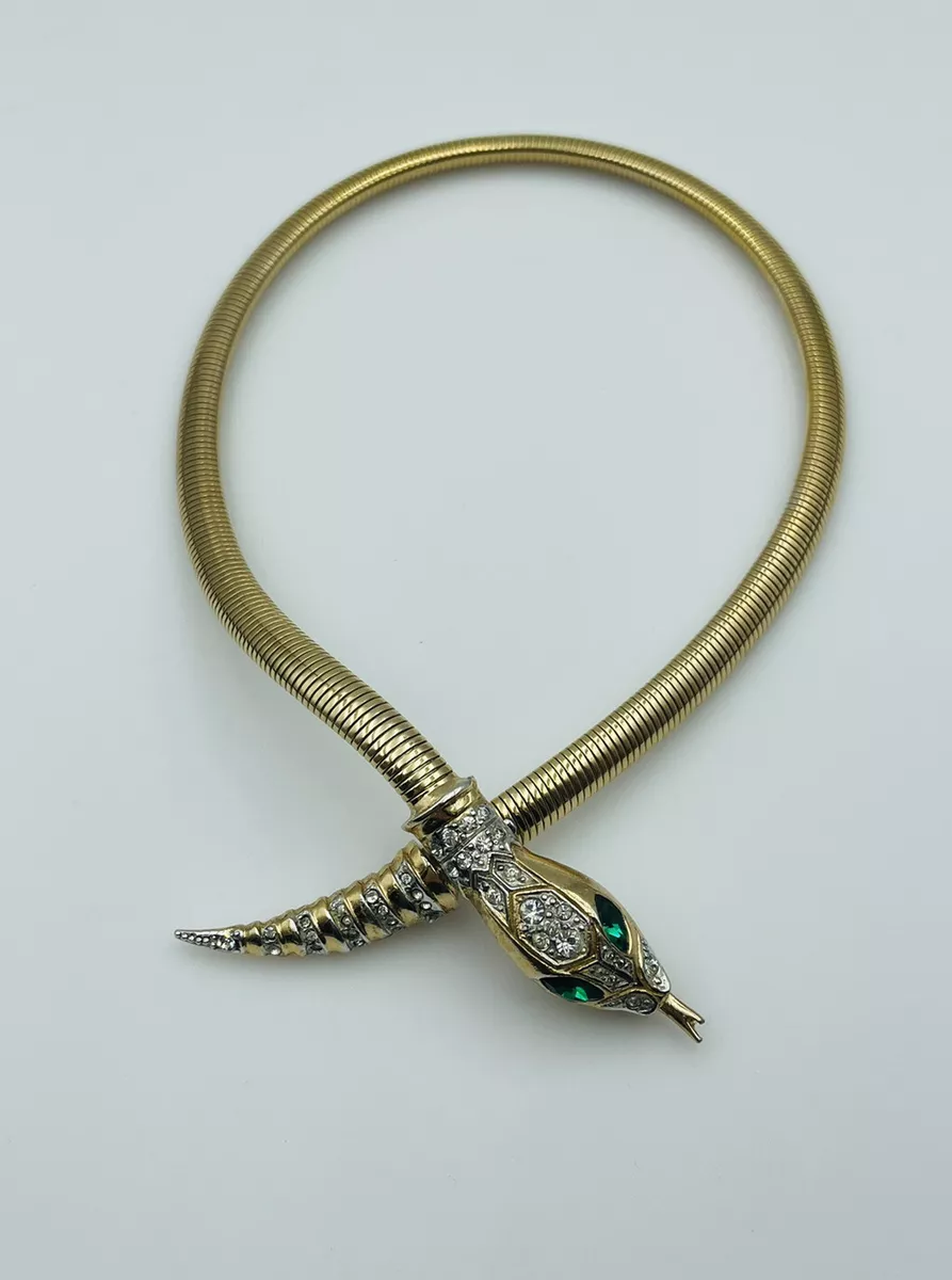 Vintage snake best sale necklace