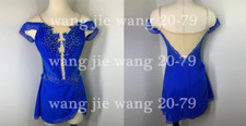 Ice Figure Skating Dress, Figure Skating Dress For Competition blue