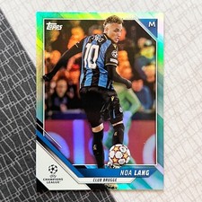 2021-22 Topps UCL Collection Noa Lang /299 Aqua Foil #19