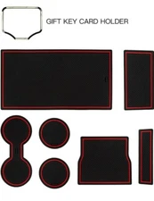 Center Console Card Key Holder and Center Mats For Tesla Model 3 2017 2018 2019