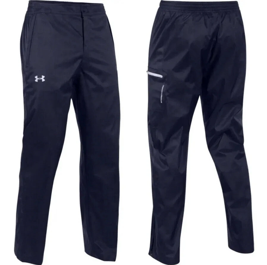 Under Armour Men's UA Storm Gear Team Rain/Snow Water Resistant Pants Navy Sz M