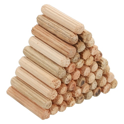 300 Pcs Fluted Wood Dowel Pins 1/4 Inch X 2 Inch Length, Dowels For