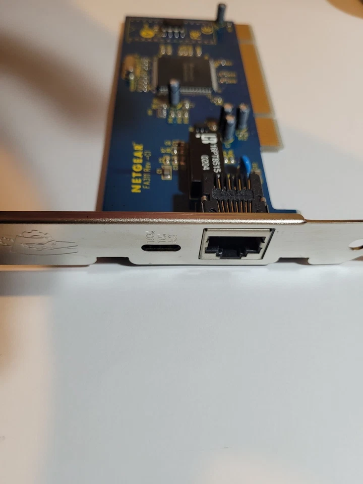 Netgear FA311 Rev C1 - 10/100 PCI Network Interface Adapter Card NIC+Driver Disk - Image 3 of 3