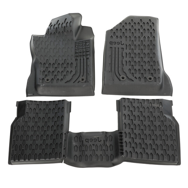 OEM NEW 20172021 Mopar Jeep Compass Floor Mats AllWeather Jeep Logo