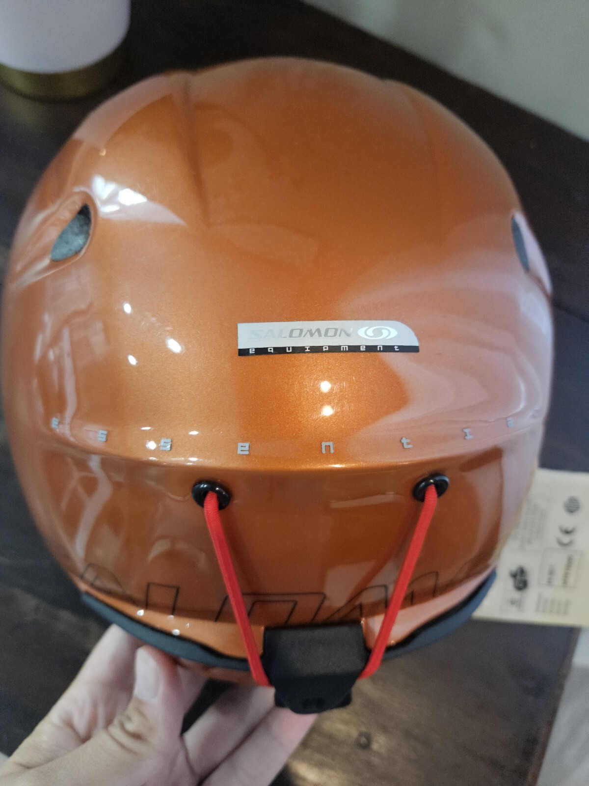Casco sportivo sci invernale Salomon nuovo con etichette Essential SL 2 Concept arancione taglia MEDIA