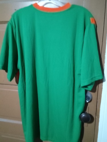 Xara International Ireland Soccer Jersey Short Sleeve Green Orange T Shirt Sz L - Picture 4 of 5