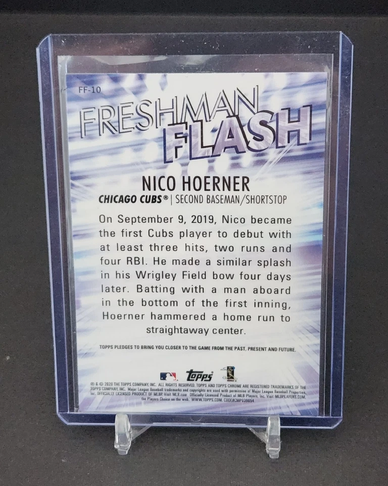 Nico Hoerner 2020 Topps Chrome Freshman Flash  #FF-10  - Image 2 of 2