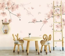 3D Pink Peach Blossom 37831NA Wallpaper Wall Murals Removable Wallpaper Fay