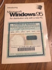 Introducing Microsoft Windows 95 Instruction Manual Ships N 24h