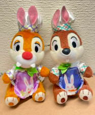 Disneyland Chip  Dale Plush Doll Badge Disney Easter 2016 Tokyo Japan Parks