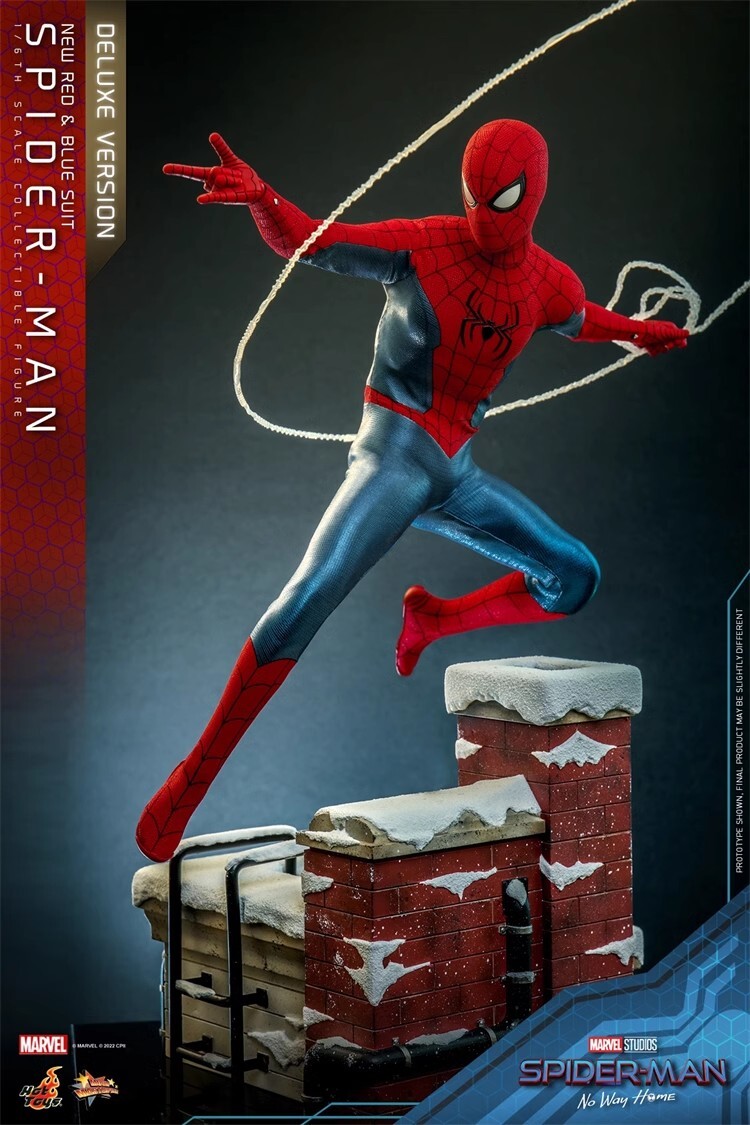 Hot Toys MMS679 NO WAY HOME 1/6 SPIDER-MAN (NEW RED AND BLUE SUIT