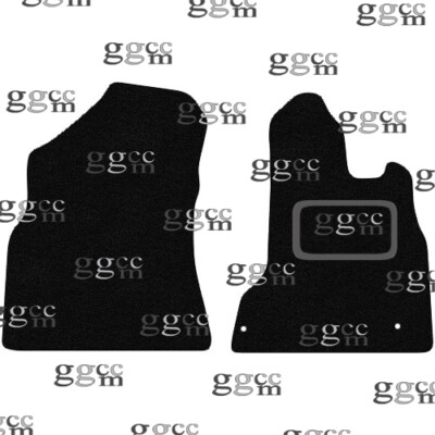 FITS CITROEN BERLINGO VAN FRONT 2008 TO 2018 BLACK CARPET VAN FLOOR MATS (2 PCS)