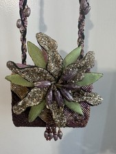 Mary Frances Beaded Floral Flower Handbag / Bag