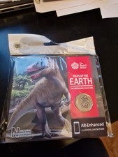 Royal Mint 2020 Megalosaurus Dinosaur 50p Colour BU Coin Limited Edition Sealed