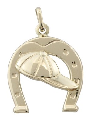 MIAMAR 0702400 Herren Anhänger Pferde Rennsport 14 Karat (585) Gelbgold
