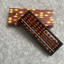 Vintage Soroban 11 Rod 55 Bead Abacus Made in Japan With Instructions