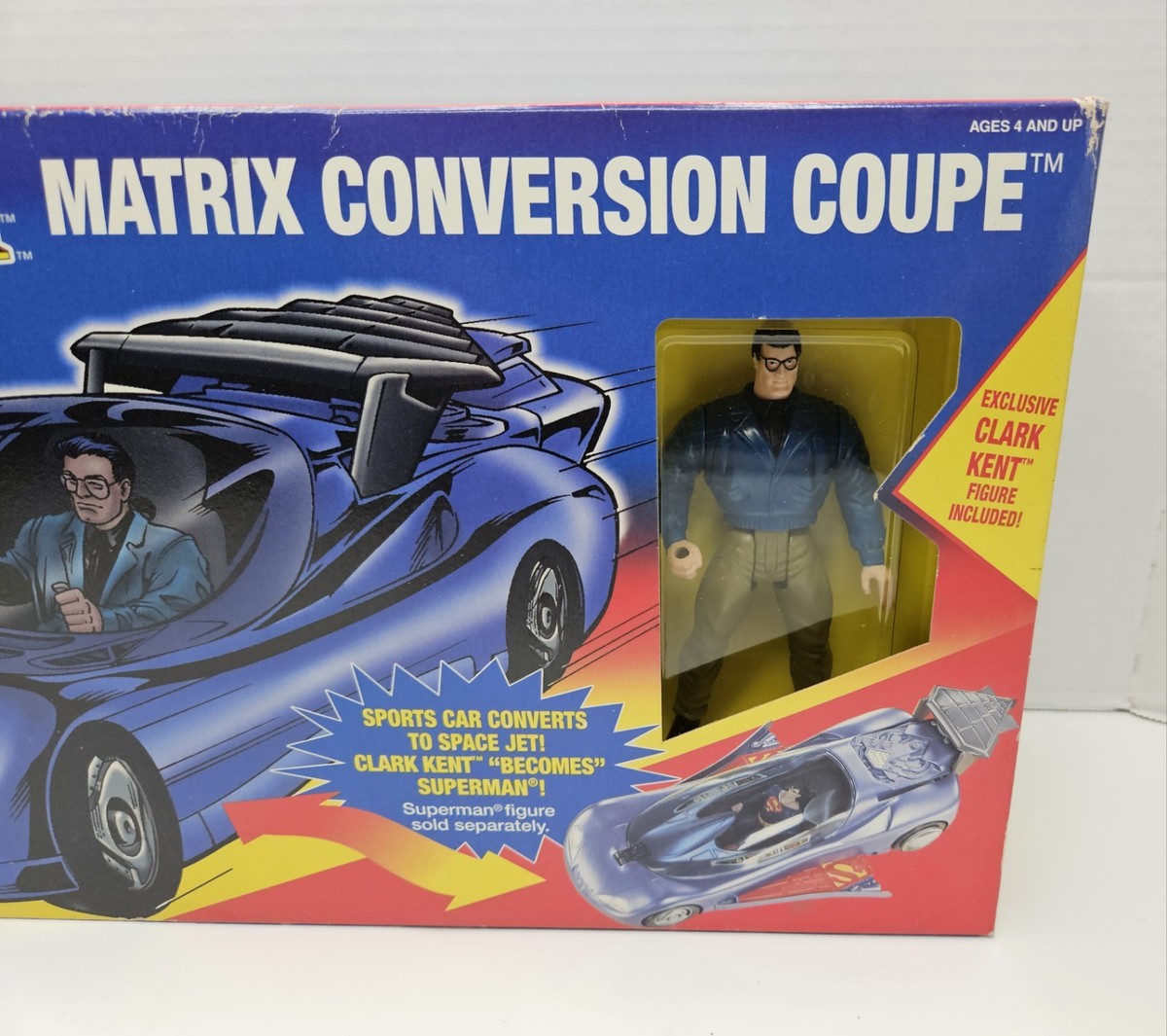 Superman Man of Steel Matrix Conversion Coupe Clark Kent 1995 NIB