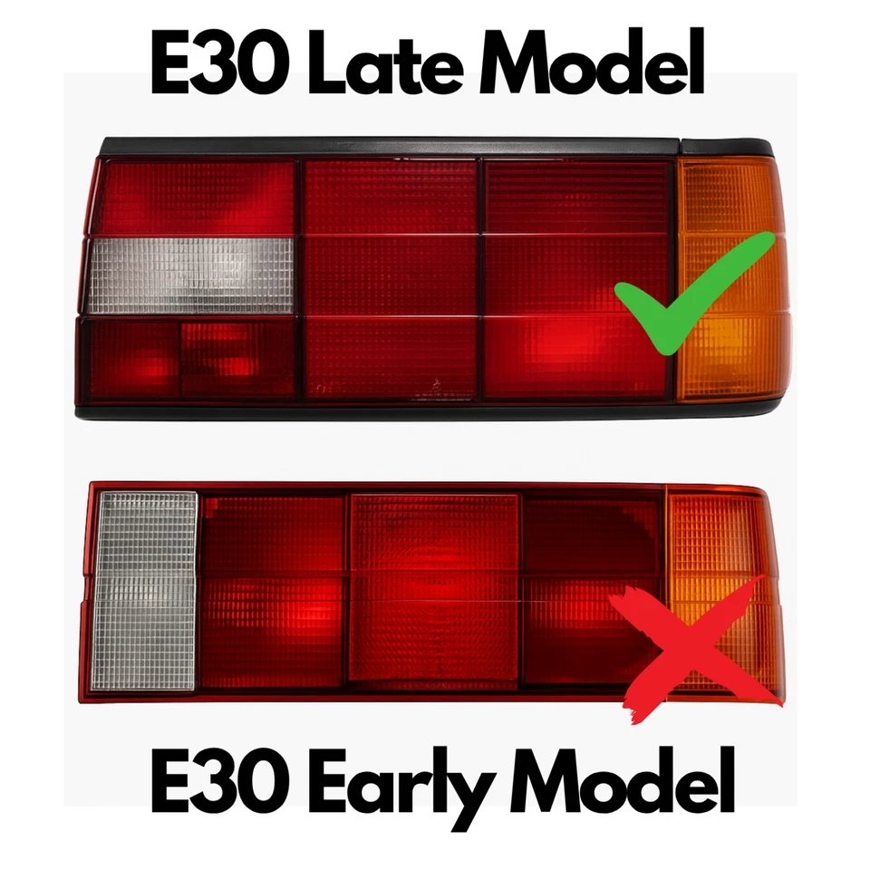 JUEGO LUZ TRASERA IZQUIERDA DERECHA BMW E30 ÚLTIMO MODELO 63211386941 63211386942 Foto 2 de 4