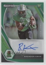 2021 Panini Prizm Draft Picks Green Brenden Knox #DPA-BKN Auto 0q3