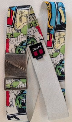 Truth Seva Elastic Belt Adjustable Flat Buckle Stretch Belt Made in Canada