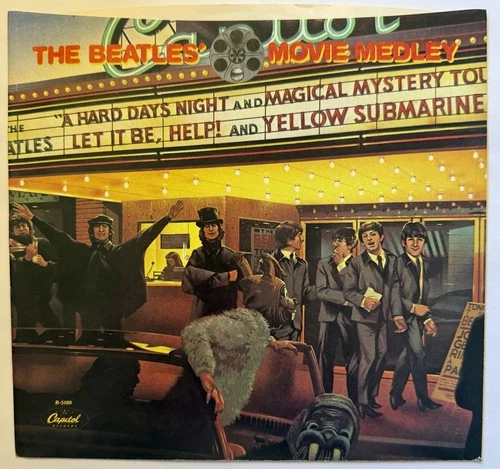 The Beatles Movie Medley/Fab Four On Film Withdrawn Capitol Promo 45 M-
