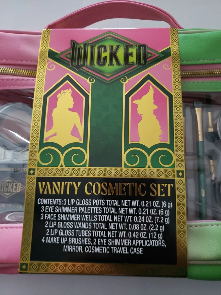 Movie Wicked 21pc Vanity Cosmetic Set Gilda & Elphaba Amazing Beauty Collection  - Image 2 of 4