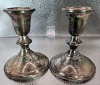 2 Towle Sterling Silver 925 #732 Weighted Candlesticks