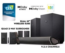 Nakamichi Shockwafe Ultra 9.2.4Ch 1000W Soundbar w Dolby Atmos, Dolby Vision SSE