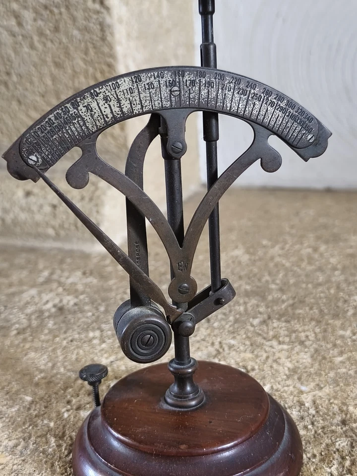 Ancien Pèse Lettres Napoléon III Objet de Vitrine Vintage Peson Balance 318,7 g - Photo 2/4