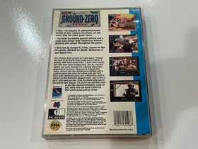 Ground Zero Texas (Sega CD, 1993) Complete 2 CD Set w Manual + Reg Card VG