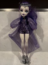 Monster High Spectra Vondergeist Doll Purple Outfit Cape Crown Shoes