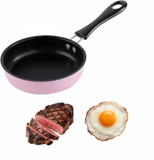 4.7inch Mini Non-Tick Egg Pan - 5-Layer Coating, Dishwasher Safe, Gas/Induction 