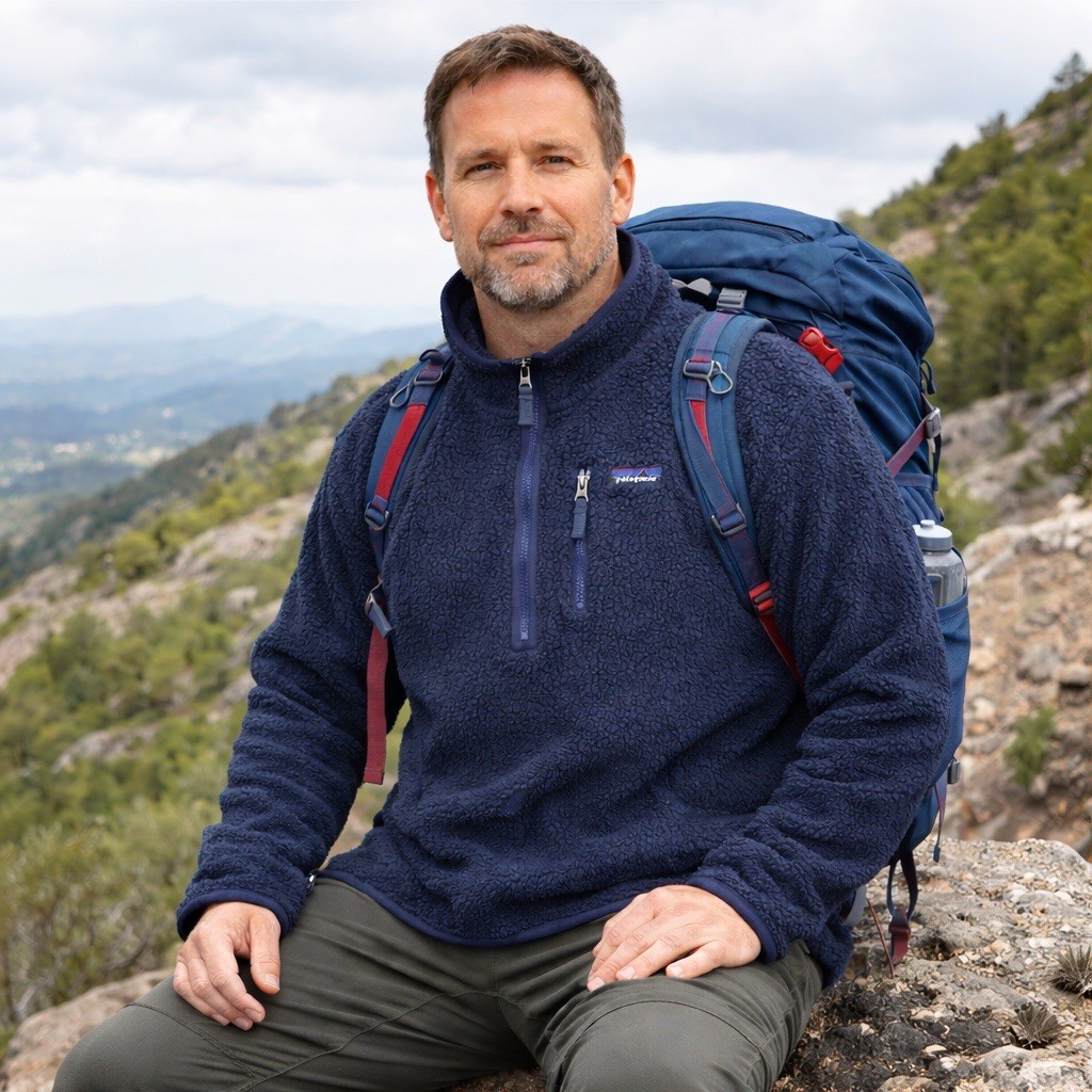 patagonia メンズ XL ネイビー ジャケット Patagonia Retro X Deep Pile Fleece Men Large Navy Half Zip Hiking
