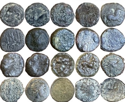 Ancient Greek City States Nice Lot Of 10 Coins 