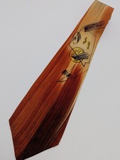 Vtg Hand Painted Calif Towncraft DeLuxe Tie Las Vegas Golden Nugget Dice Poker