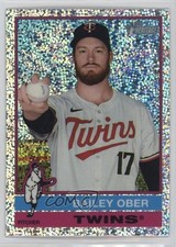 2025 Heritage High Number SP Chrome Silver Sparkle Refractor Bailey Ober 0o2b