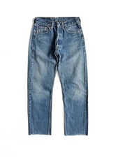 Women's Vintage 90's Levi's 501 Blue Denim w27 Hight rise Stone wash