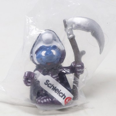 2006 Schleich Schlümpfe Halloween Sensenmann Schlumpf Figur 20545 versiegelt Retro