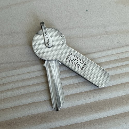 Chiave vintage R Blackinton Co non tagliata Art Deco USA modello diamante sterling 18,1 g - Foto 1 di 8