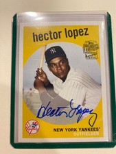 2018 Topps Archives - Fan Favorites Autographs 1959 Design Hector Lopez #FFA-HL