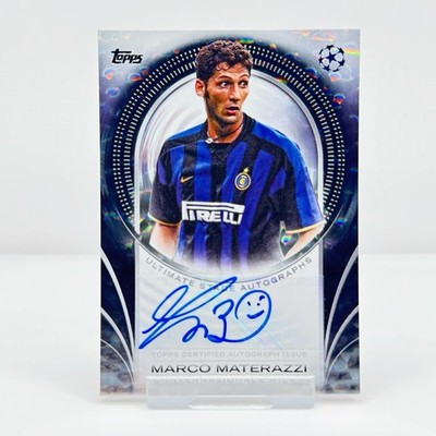 2024-25 Topps Flagship Marco Materazzi Ultimate Stage Auto Black /10 Inter Milan
