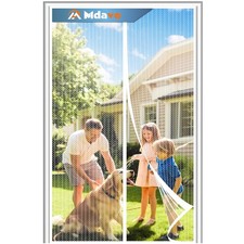 Magnetic Screen Door, Keep Bugs Out, Pet  Kid Friendly  Works with Front Door...