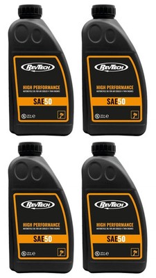 RevTech High Performance Motorcycle Engine Oil SAE 50 Motoröl 4L