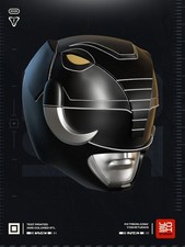 Power Rangers Black Ranger Helmet Kit Unpainted Unassembled